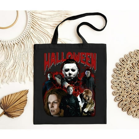vintage Micheal myers Halloween graphic   Tote Bag  Graphic T-Bag  halloween merch 90 s Fans Homage T-Bag  Michael myers merch-TH21023