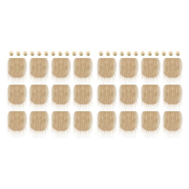 Cateissary 12 bolas de sin terminar para barba de gnomo precortadas, suministros para manualidades DIY Type2