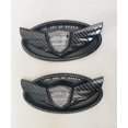 thumbnail image 3 of HAHADAXA 2X Custom Carbon Fiber Look Front/Rear Trunk Genesis Coupe Emblem Badge for Hyundai Genesis Coupe, 3 of 3