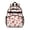 Strawberry and Heart White Pattern, variant on Strawberry and Heart Pink Pattern Cute School Backpack Bag for School with Padded Back and Adjustable Shoulder Straps 15.25"x11.5"x5.25"