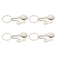 thumbnail image 4 of 4Pcs Soccer Ball Keychain Football Sneakers Key Chains Sports Party Favors, 4 of 8