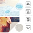 thumbnail image 6 of RMDQTR 16" × 24" Rectangle Shape Bathroom Rugs Plush Toilet Base Mat Soft Rugs Non Slip Absorbent Multicolor Fluid Pattern, 6 of 9