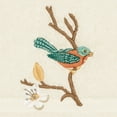 thumbnail image 3 of Authentic Hotel and Spa  Turkish Cotton Blue Bird Embroidered Cream 4-piece Washcloth Set, 3 of 3