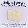 thumbnail image 2 of Foundations SafeSwing Changing Table, Built-In Storage, Soft-Close Hinges, Natural, 2 of 7