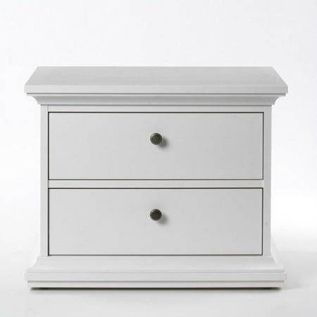 Paris 2 Drawer Nightstand White Walmart Com