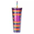 thumbnail image 4 of Disney Pride Collection Starbucks Rainbow Tumbler with Straw – Disneyland, 4 of 4
