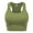 OLIVE, variant on FashionMille Women Sleeveless Rib Racerback Workout Sports Crop Tank Top