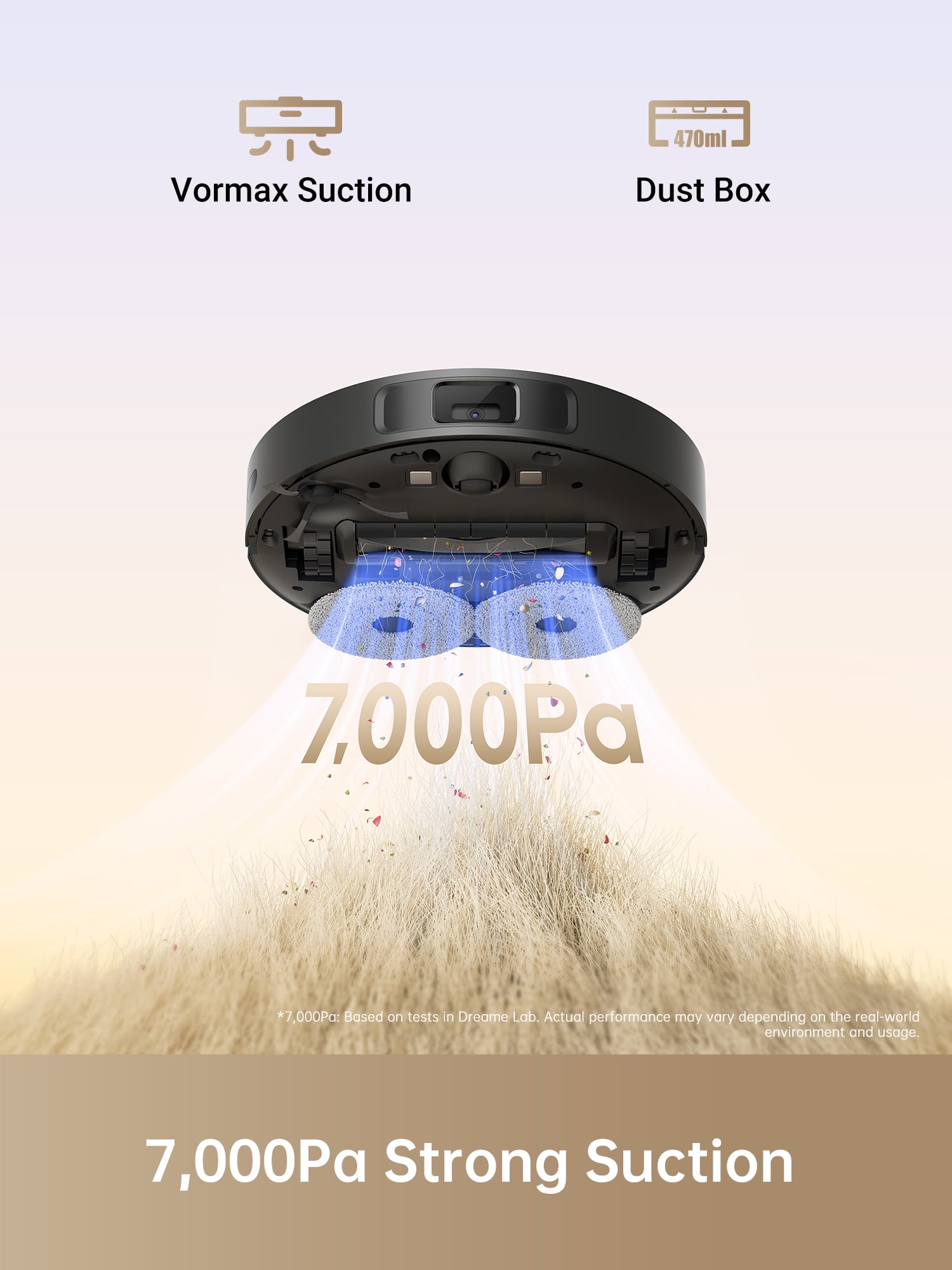 Dreame L10s Pro Gen 2 Robot Vacuum and Mop Combo, 7000Pa Suction, DuoScrub Mopping,7mm Auto Lifting Mop, Ultrasonic Carpet Detection, All-Rubber Roller Brush, Ideal for Pet Hair, Hard Floor, Carpet