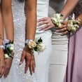 thumbnail image 6 of Uxcell Wrist Corsage Artificial Flower with Faux Pearl Bracelets for Wedding, Prom Party, Anniversary,Gold, 6 of 6