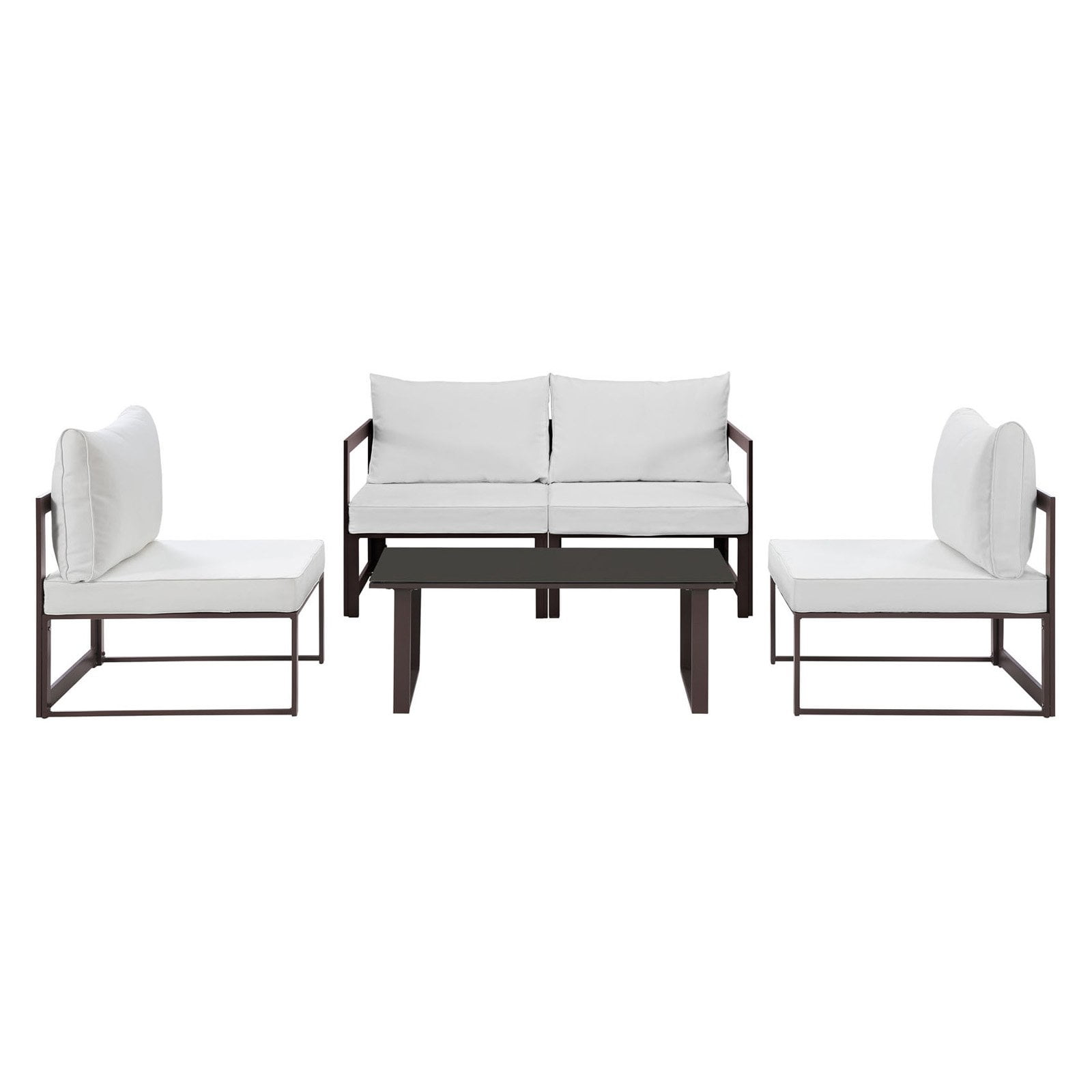 Modway Fortuna 5 Piece Outdoor Patio Sectional Sofa Set Multiple Modway Fortuna 5 Piece Outdoor Patio Sectional Sofa Set Multiple Colors Com