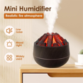 thumbnail image 2 of Humidificateur de Feu de Camp 300ml USB Diffuseur Essentiel Silencieux Arrêt Automatique pour Maison Bureau Gym Grain de Bois Foncé, 2 of 6
