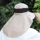 thumbnail image 3 of Sombrero para el sol para hombre, de color sólido, protector solar, gorro tipo chal, cuello, transpirable, a prueba de rayos UV, a prueba de insectos, para exteriores, montañismo, pesca, 3 of 4