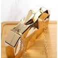 thumbnail image 2 of Kukuzhu Lattice Evening Bags Women Metal Chic Chain Evening Clutch Purse Handbag for Patry, 2 of 7