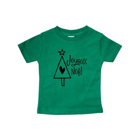 

Inktastic Joyeux Noël- Christmas Tree Gift Baby Boy or Baby Girl T-Shirt