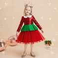 thumbnail image 5 of Girls Christmas Dress Girls Dresses Child Girls Long Sleeve Christmas Sequin Pageant Dress Party Gown Dresses, 5 of 9