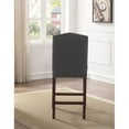 thumbnail image 6 of Home Square Faux Leather and Hardwood Counter Stool in Gray - Set of 3, 6 of 11