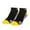 Yellow Black Heather, variant on Basix Ankle Socks for Men, Comfort Athletic Fit, Cotton Blend, Orange Black Heather