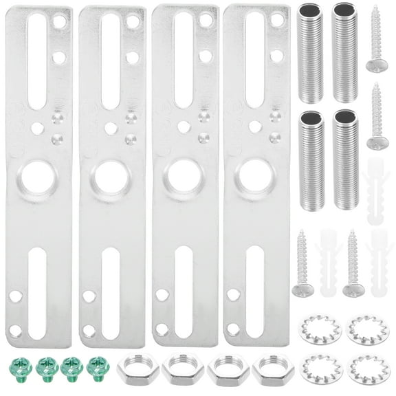 HOMEMAXS 4pcs Universal Ceiling Light Mounting Bracket Kit with Crossbar for Chandelier Lighting Hardware Set