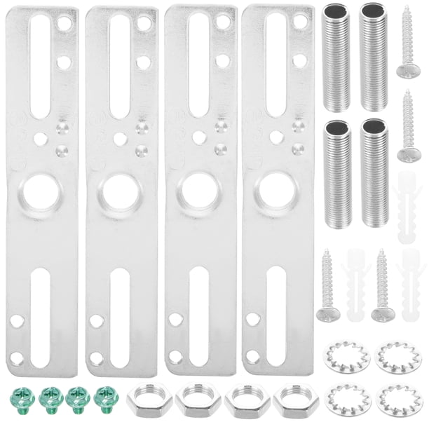 Kit de soporte de montaje de lámpara de 4 piezas Placa de luz de techo universal Soporte de montaje de barra transversal de luz Juego de accesorios de lámpara universal para iluminación de araña