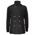 thumbnail image 2 of Ma Croix Mens E Mac Trench Coat Slim Fit Double Breasted Warm Winter Waterproof Jacket, 2 of 8