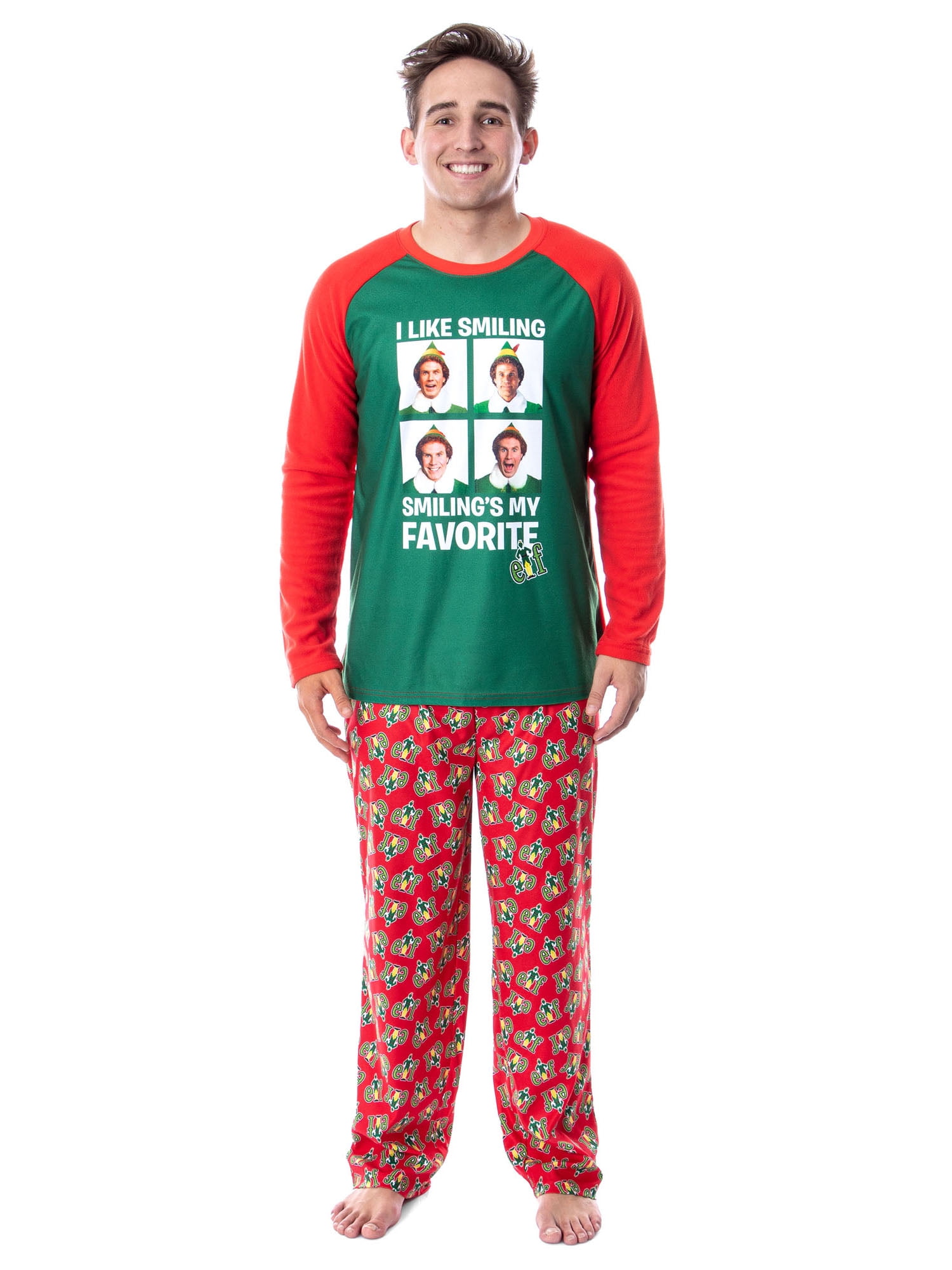 Elf The Movie Mens' Buddy I Like Smiling, Smiling's My Favorite Pajama Set