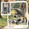 thumbnail image 3 of PawHut 4 Wheels Pet Stroller w/ Reversible Handle, Foldable Travel Carriage, 3 of 10