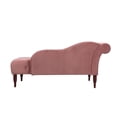 thumbnail image 3 of Samuel Chaise Longue à Accoudoirs Roulés Capitonnée Rose Cendre, 3 of 16