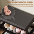 thumbnail image 5 of Small Shoe Bench Shoe Rack Storage Bench Entryway Bench Shoe Shelf with Seat Cushion, Stable Shoe Organizer for Entryway, Living Room, Bench Seat Holds Up to 300 lb, (17"x 10"x 16", L x W x H), 5 of 18
