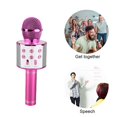 thumbnail image 4 of Professional BT Wireless Microphone Karaoke Speaker KTV Music Player Singing Recorder Handheld Microphone Rose Red, 4 of 7
