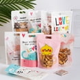 thumbnail image 5 of TETP 50 bolsas para embalaje de repostería con asa para fiestas en casa, cumpleaños, galletas hechas a mano, dulces, turrón, decoración de almacenamiento para niños, 5 of 5