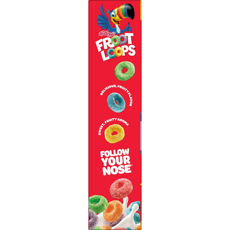 Froot Loops Cereal, Family Size 19.4 Oz, Cold Cereals