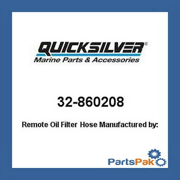 Mercury - Mercruiser 32-860208 Mercury Quicksilver 32-860208 Remote Oil Filter Hose-