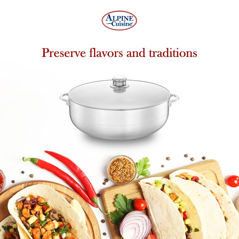 Alpine Cuisine 13-Quart Nonstick Caldero Stock Pot, Aluminum Dutch