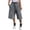 AQ17_Gray, variant on Womens Wide Leg Sweat Bermuda Shorts Drawstring Elastic Waist Hem Casual Lounge Shorts with Pockets Coffee L