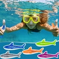 thumbnail image 4 of 8Pc 5" Underwater Diving Torpedoes Sharkpedo, Kids Pool Dive Throw Toypedo Sharks Glides Up to 20 Feet Fun Water Games for 3Y+ Boys and Girls, 4 of 5