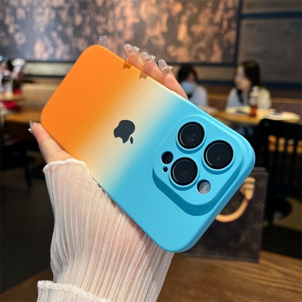 Funda De Teléfono Color Gradiente Funda Protectora Única Funda Dura Ultrafina Adecuada Para Iphone 14 Pro Max 13 12 11 Iphone14 Plus 11pro Max Protección De La Cámara Protección A Prueba De Golpes
