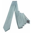 thumbnail image 3 of Men’s Blue Formal Satin Self-Tie Necktie in a Variety of Colors by Spencer J’s Signature Satin Collection, 3 of 3