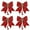 red, variant on Holzlrgus 4pcs Christmas Bow, Silver Wreaths Bows, Large Glitter Ribbon Bow Tie, Large Xmas Bows, Wreath Ornament Decor for Christmas Tree Party Gift, 9.8 x 11.8