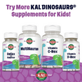 thumbnail image 7 of KAL Relax-a-Saurus, Stress Support Supplement for Kids, L-Theanine for Children with Herbal Stress Relief & Relaxation & Blend, Delicious Natural Grape Flavor, 60-Day Guarantee, 30 Chewables, 7 of 7