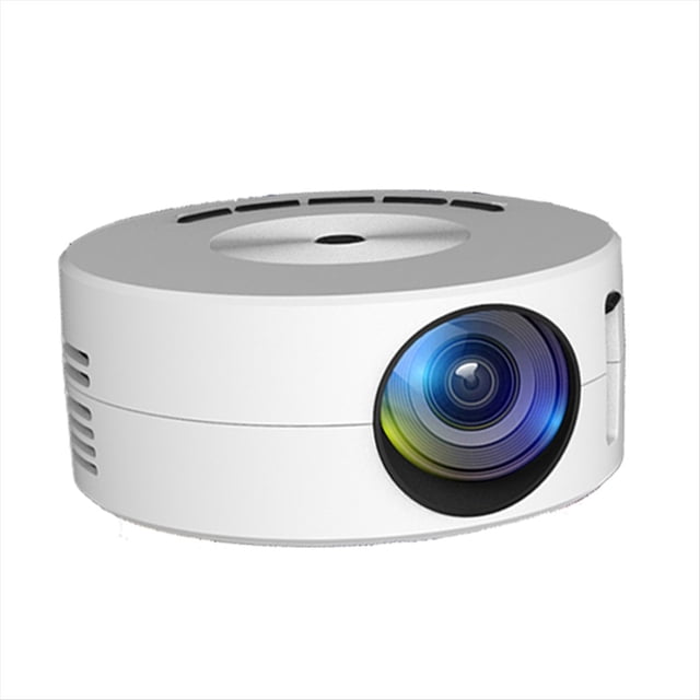 YT200 Mini Proyector LED Reproductor Multimedia DoméStico Audio Proyectores PortáTiles VíDeo USB ProyeccióN con Cable Misma Pantalla Espejo