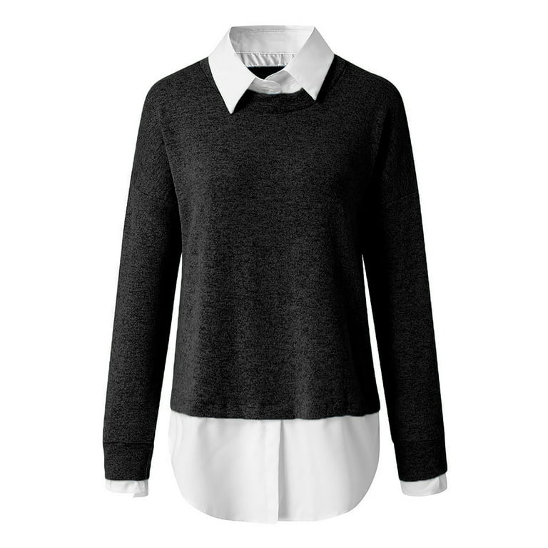 2 in 1 sweater blouse deals