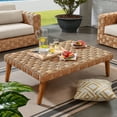 thumbnail image 1 of Modway Thames Rattan Coffee Table Outdoor Patio Furniture, Natural, 1 of 11
