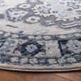 thumbnail image 3 of Safavieh Harbor Braganza Oriental Area Rug, Blue/Creme, 6'7" x 6'7" Round, 3 of 8