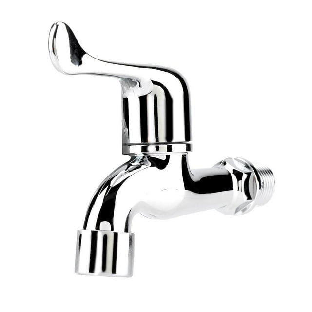 Noref Robinet de Machine à Laver en ABS avec Bec Unique et Poignée, Robinet d'Évier, Robinet d'Eau