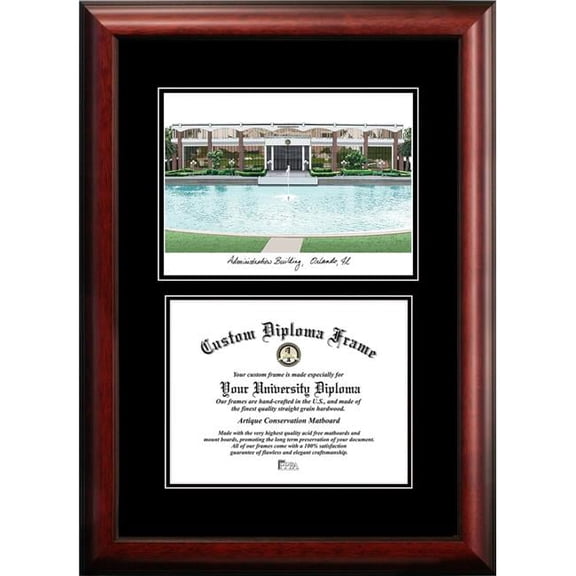 Campus Images FL998D-1185 8.5 x 11 in. University of Central Florida Diplomate Diploma Satin Mahogany Frame