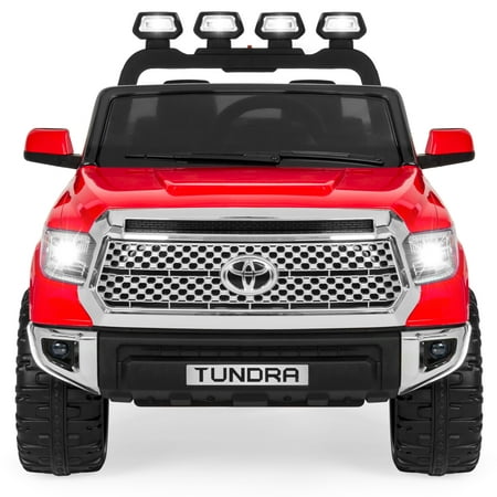 Best Choice Products 12V Kids Battery Powered Remote Control Toyota Tundra Ride On Truck w/ LED Lights, Music, Storage Compartment - (Best Bike To Ride To Work)