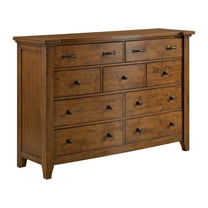 Picket House Furnishings Joseph 9-Drawer Dresser in Chestnut