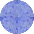 thumbnail image 1 of Ahgly Company Indoor Round Patterned Denim Blue Area Rugs, 5' Round, 1 of 6
