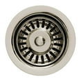 thumbnail image 3 of Whitehaus Collection RNW35L-PN 3.5 in. Basket Strainer For Deep Fireclay Sink - Polished Nickel, 3 of 3