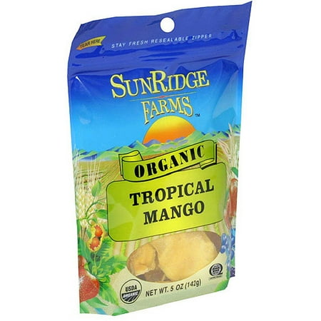SunRidge Farms Organic Tropical Mango, 5 oz (Pack of 12)